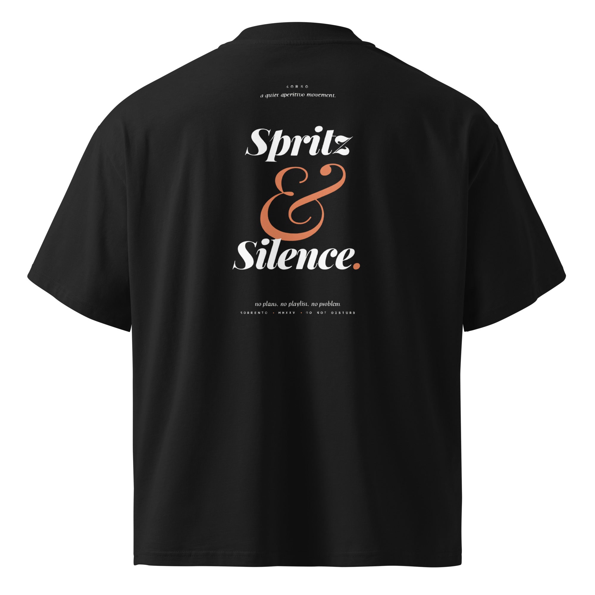 "Spritz & Silence" - Oversized Unisex T-Shirt